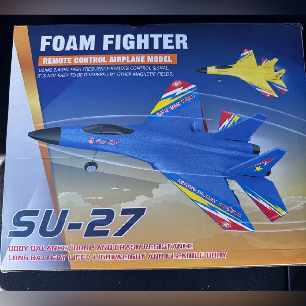 SU-27 Foam Fighter Remote Control Airplane RC Plane Toy 2.4GHz